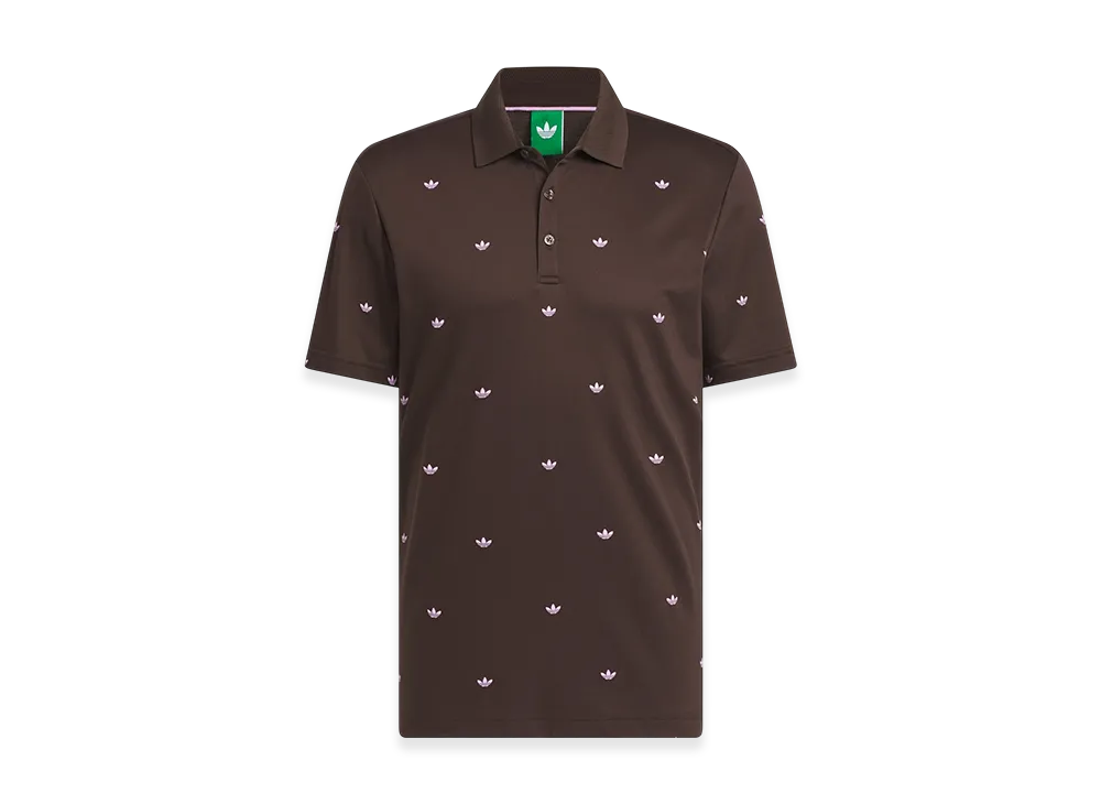 adidas Originals Golf Monogram Short-Sleeve Shirt "Dark Brown"