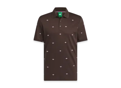 adidas Originals Golf Monogram Short-Sleeve Shirt "Dark Brown"