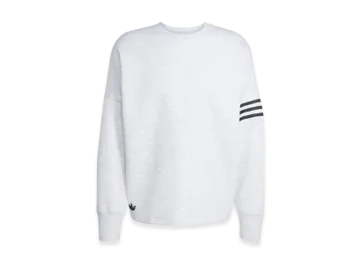 adidas Neuclassics Long Sleeve Oversized Crewneck "Light Grey Heather"