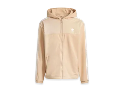 adidas Adicolor Three Stripes Teddy Fleece Hoodie "Magic Beige"