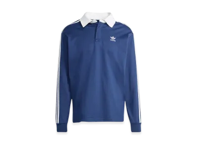 adidas Adicolor Rugby Polo Shirt "Night Indigo/White"