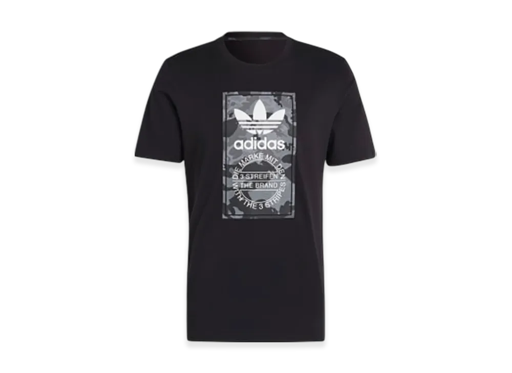 adidas Graphic Camo Shoe Tongue Label Short-Sleeve T-Shirt "Black"