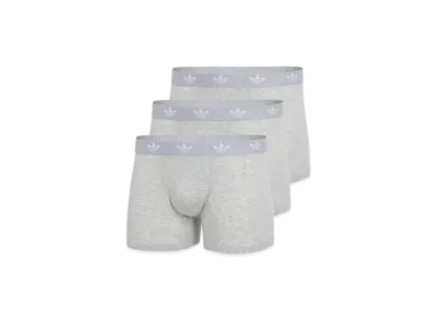 adidas Comfort Flex Cotton Trunks 3-Pack Underwear "Medium Grey Heather"