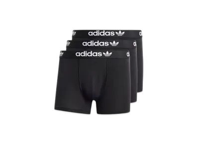 adidas Comfort Flex Cotton Three Stripes Trunks "Black"