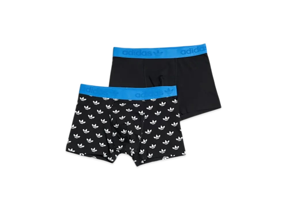 adidas Comfort Flex Cotton Trunks 2-Pack "Black"