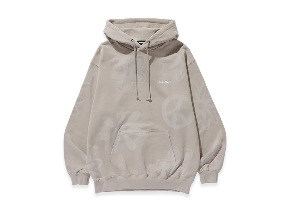 XLARGE Peace Hooded Sweatshirt "Beige"
