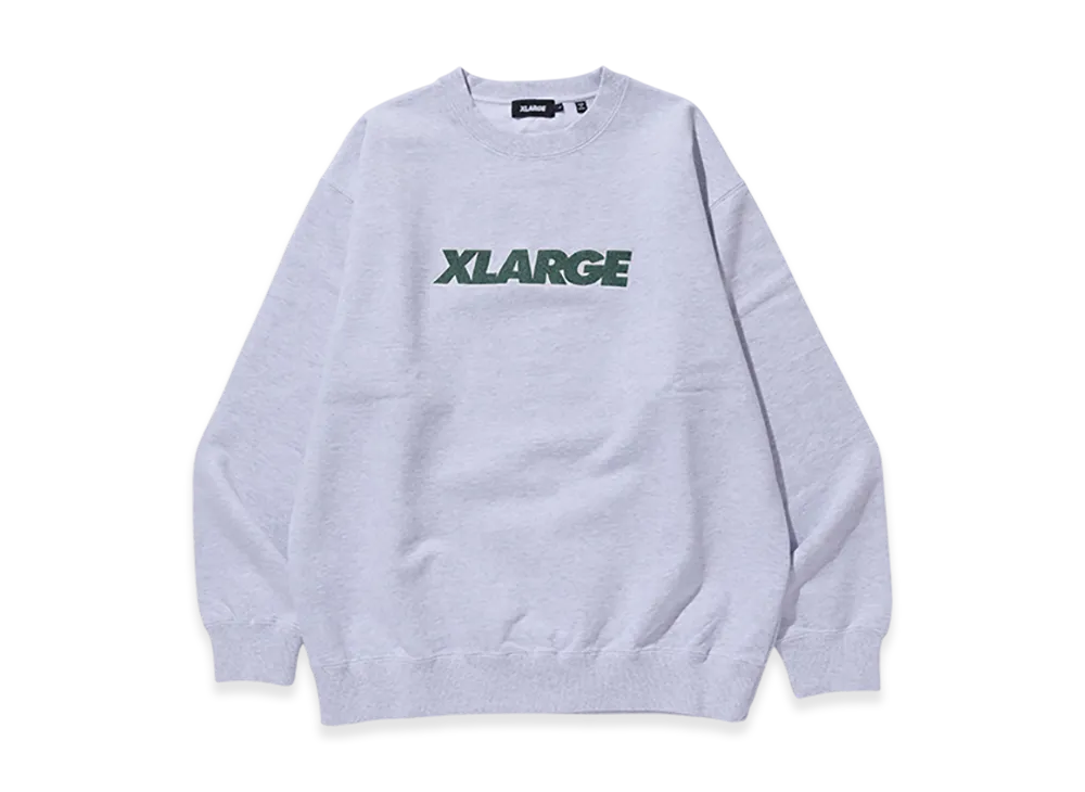 XLARGE Standard Logo Crewneck Sweatshirt "Ash"
