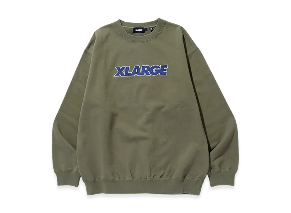 XLARGE Standard Logo Crewneck Sweatshirt "Olive"