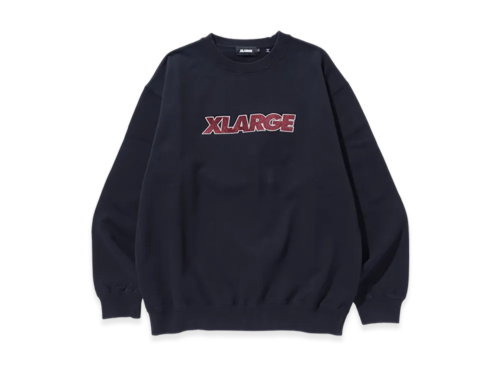 XLARGE Standard Logo Crewneck Sweatshirt "Black"