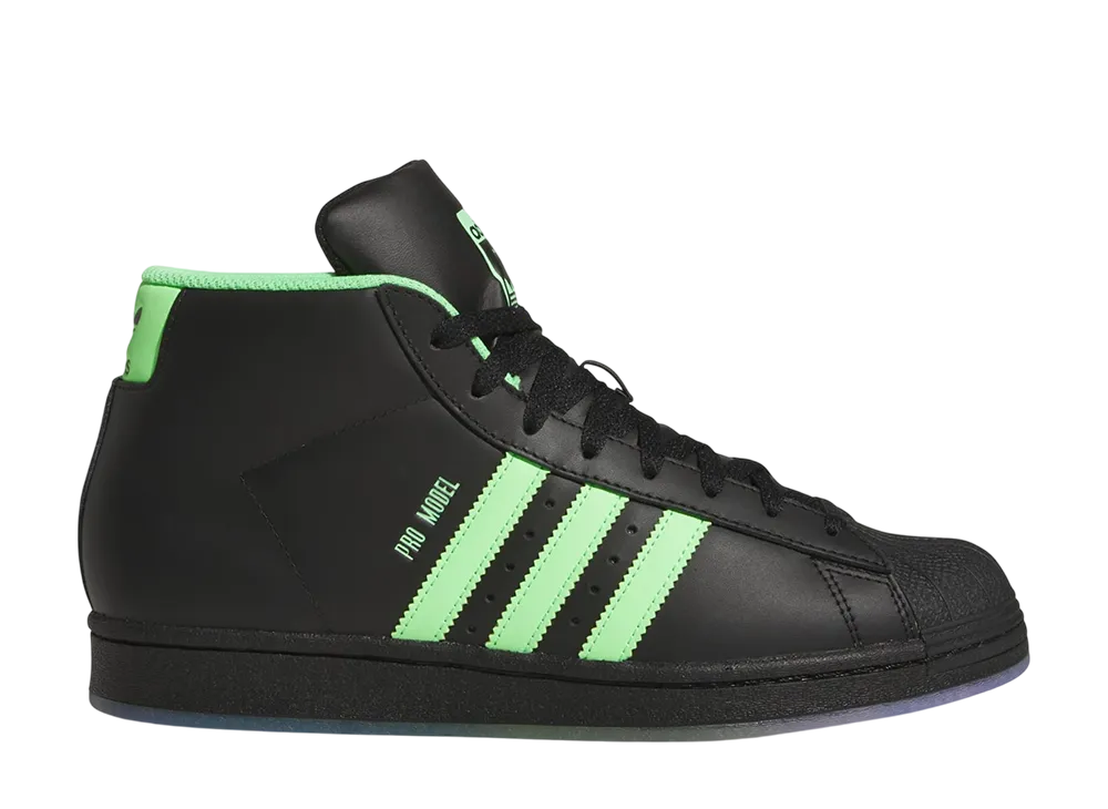 アディダスオリジナルス プロモデル "コアブラック/ライムバースト/ピュアティール"