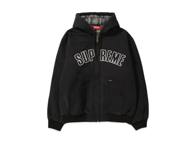 Supreme Reflective Arc Hooded Work Jacket "Black"