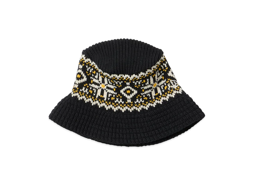 NEW ERA Powered by GORO NAKATSUGAWA (MIN-NANO) Knit Bucket Nordic "Black"