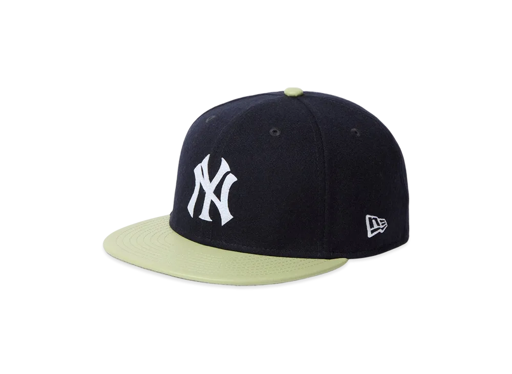 NEW ERA Powered by GORO NAKATSUGAWA (MIN-NANO) 59Fifty New York Yankees Melton "Navy/Light Green"