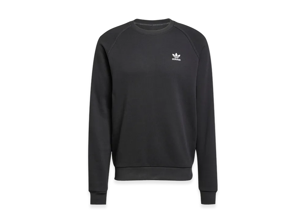 adidas Trefoil Essentials French Terry Crewneck Sweatshirt "Black"