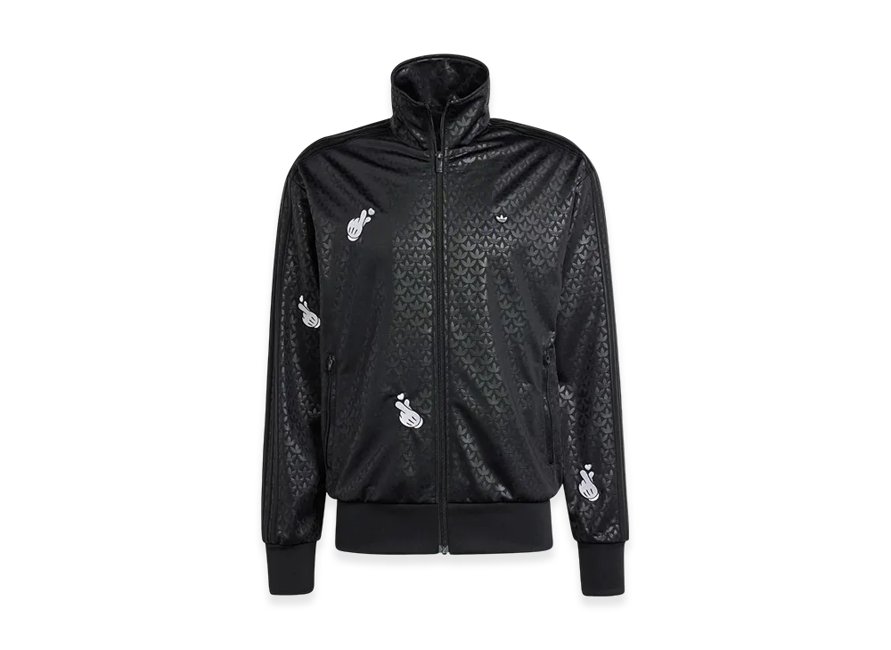 adidas Mickey Mouse x Originals Monogram Embroidered Firebird Track Top "Black"