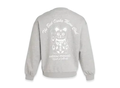 adidas Osaka Maneki-neko Crewneck Sweatshirt "Medium Grey Heather"