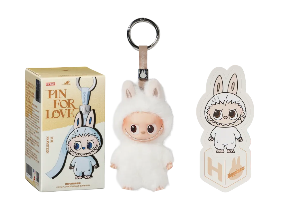 ポップマート ザ モンスターズ (ラブブ) ピン フォー ラブ シリーズ ぬいぐるみ ペンダント (A-M) H [単品]