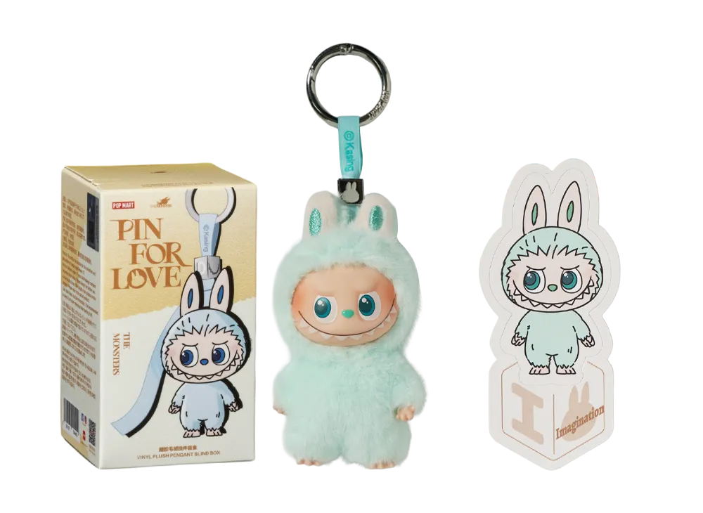 ポップマート ザ モンスターズ (ラブブ) ピン フォー ラブ シリーズ ぬいぐるみ ペンダント (A-M) I [単品]