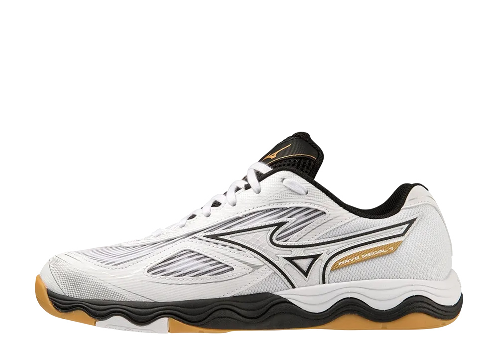 Mizuno Wave Medal 7 "White/Black/Gold"