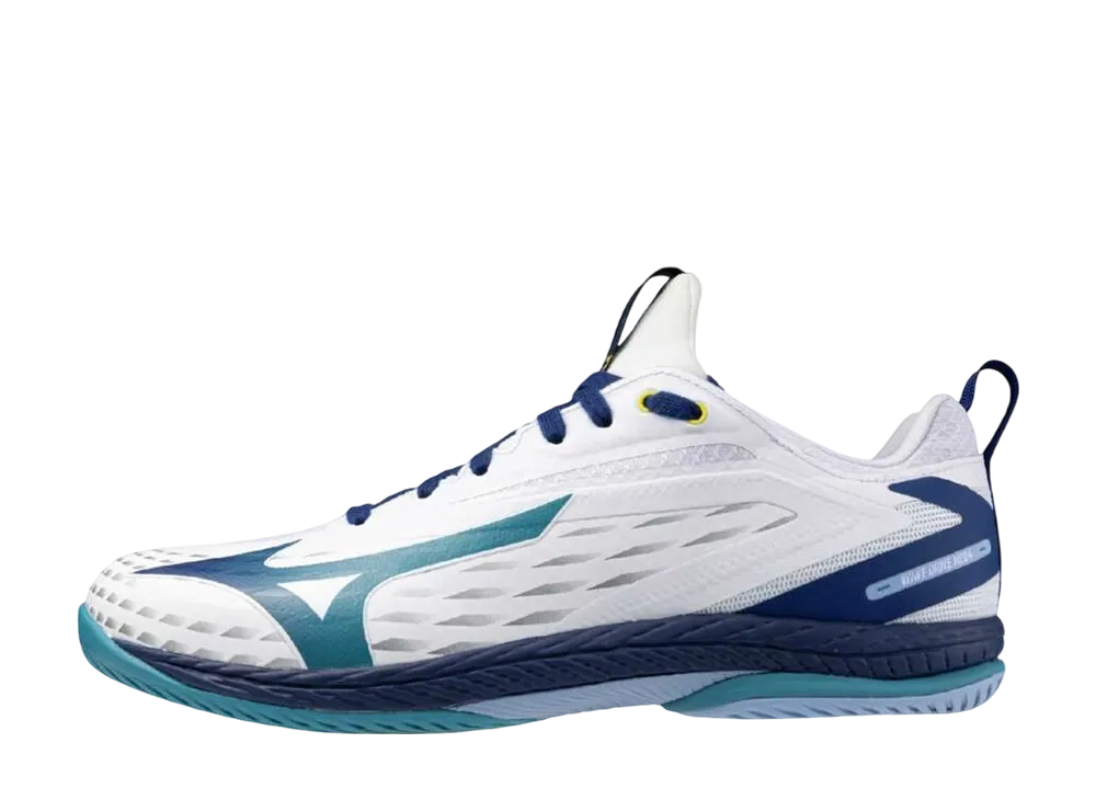Mizuno Wave Drive Neo 4 "White/Blue/Navy"
