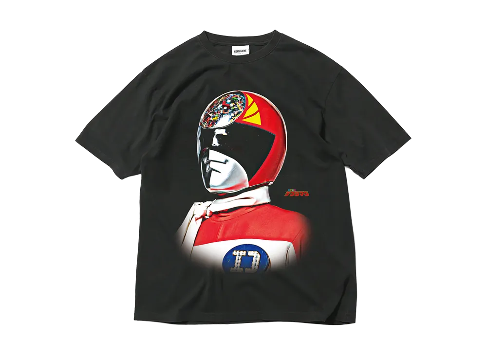スーパー戦隊 x HOMEGAME \ 1980 デンジレッド TEE "BLACK"