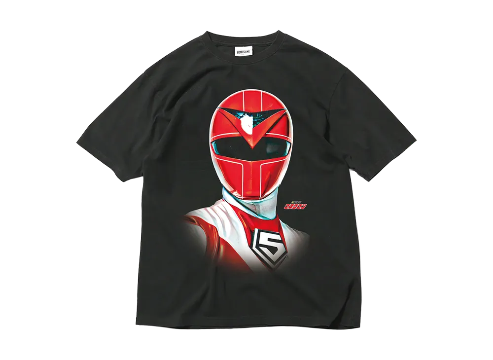 スーパー戦隊 x HOMEGAME \ 1987 レッドマスク TEE "BLACK"