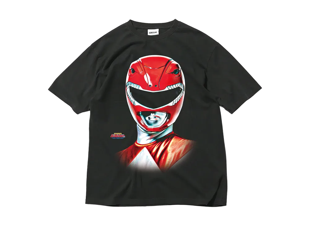 スーパー戦隊 x HOMEGAME \ 1992 ティラノレンジャー TEE "BLACK"