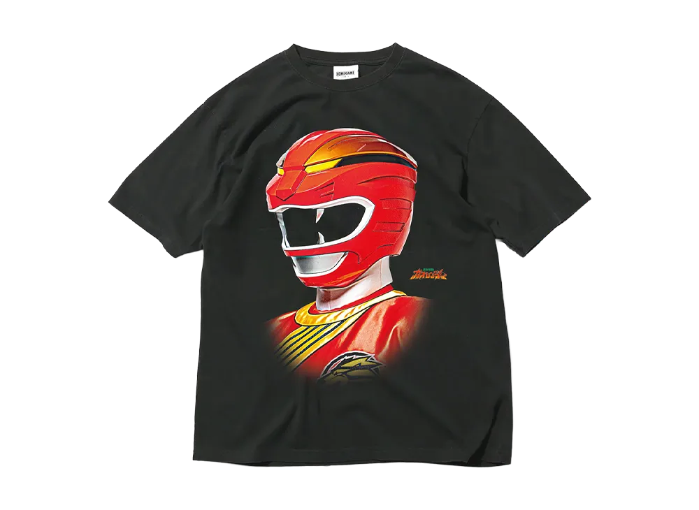 スーパー戦隊 x HOMEGAME \ 2001 ガオレッド TEE "BLACK"