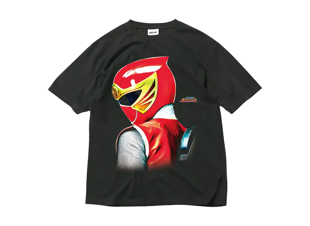 スーパー戦隊 x HOMEGAME \ 2002 ハリケンレッド TEE "BLACK"