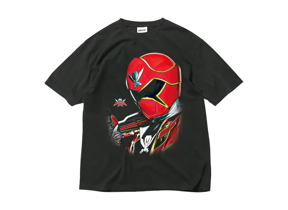 スーパー戦隊 x HOMEGAME \ 2011 ゴーカイレッド TEE "BLACK"