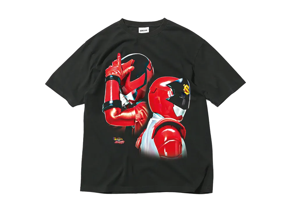スーパー戦隊 x HOMEGAME \ 2018 ルパンレッド パトレン1号 TEE "BLACK"