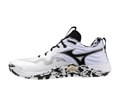 Mizuno Wave Momentum Elite "White/Black/Gold"
