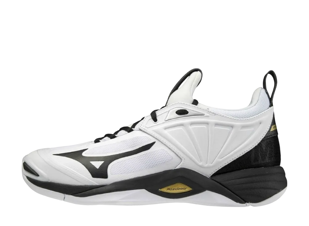 ミズノ ウエーブモーメンタム2 "ホワイト/ブラック/ゴールド"