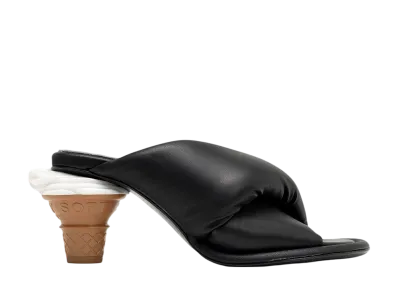 Maison MIHARA YASUHIRO Women's Soft Serve Heel Puffer Sandals "Black"