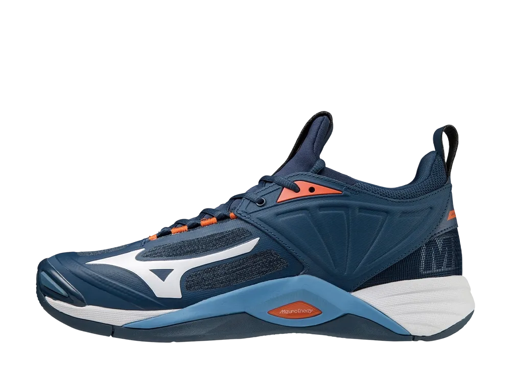 ミズノ ウエーブモーメンタム2 "ネイビー/ホワイト/ブルー"