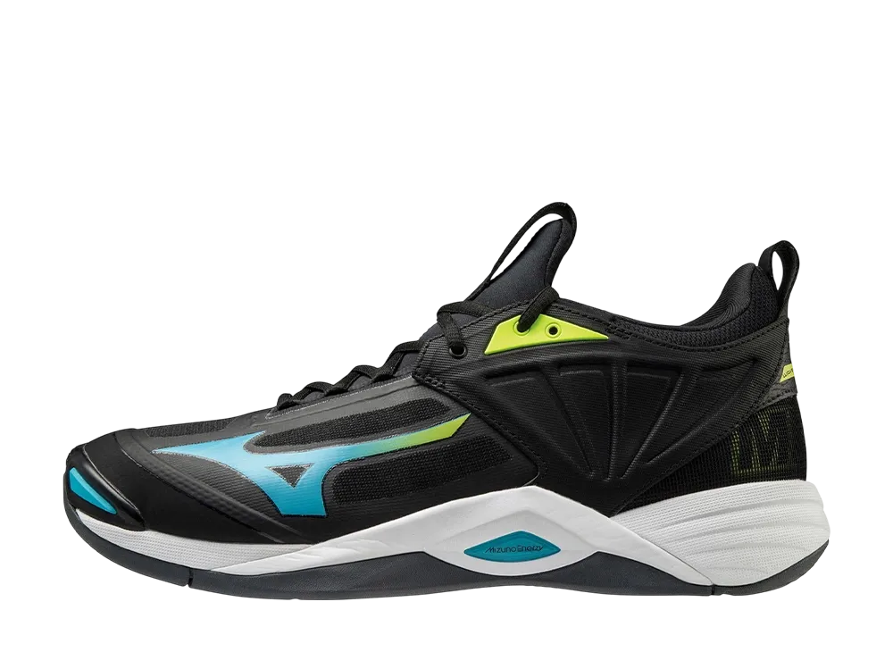Mizuno Wave Momentum 2 "Black/Blue/Yellow"