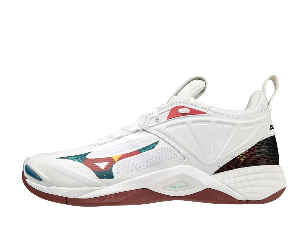 Mizuno Wave Momentum 2 "White/Red/Green"