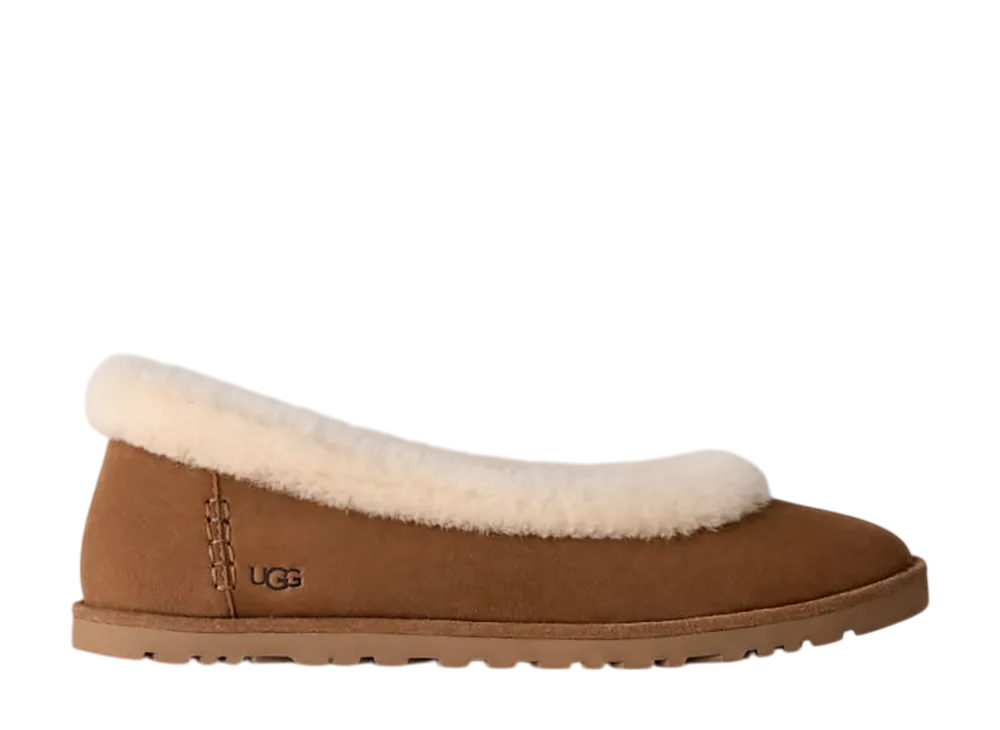 UGG Women's Zora Ballet Flat "Chestnut"