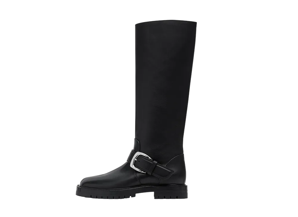 メゾンマルジェラ ウィメンズ タビ カントリー ニーハイブーツ "ブラック"