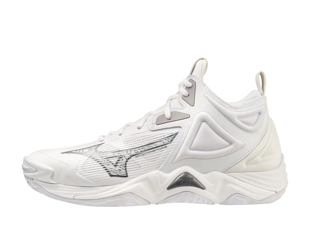 Mizuno Wave Momentum 3 Mid "White/Grey/Silver"