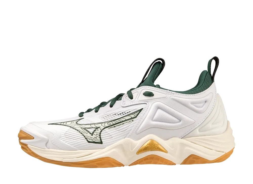 Mizuno Wave Momentum 3 "White/Green/Gold"