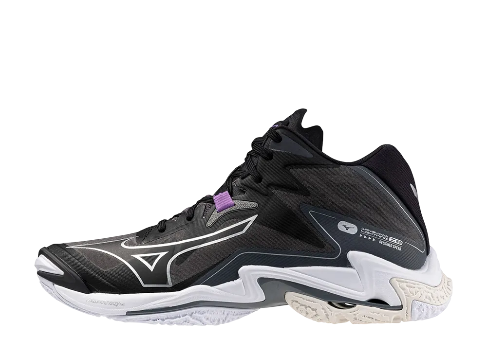 ミズノ ウエーブライトニング Z8 ミッド "ブラック/シルバー"