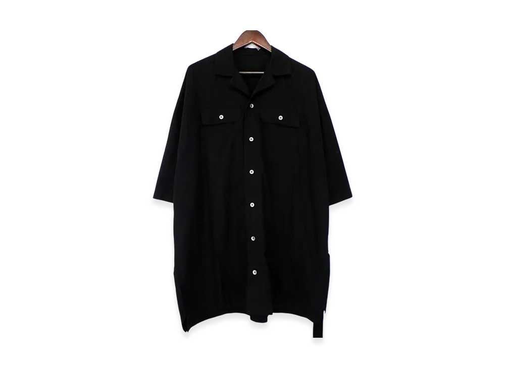 Rick Owens DRKSHDW Magnum Tommy Short Sleeve Shirt "Black"