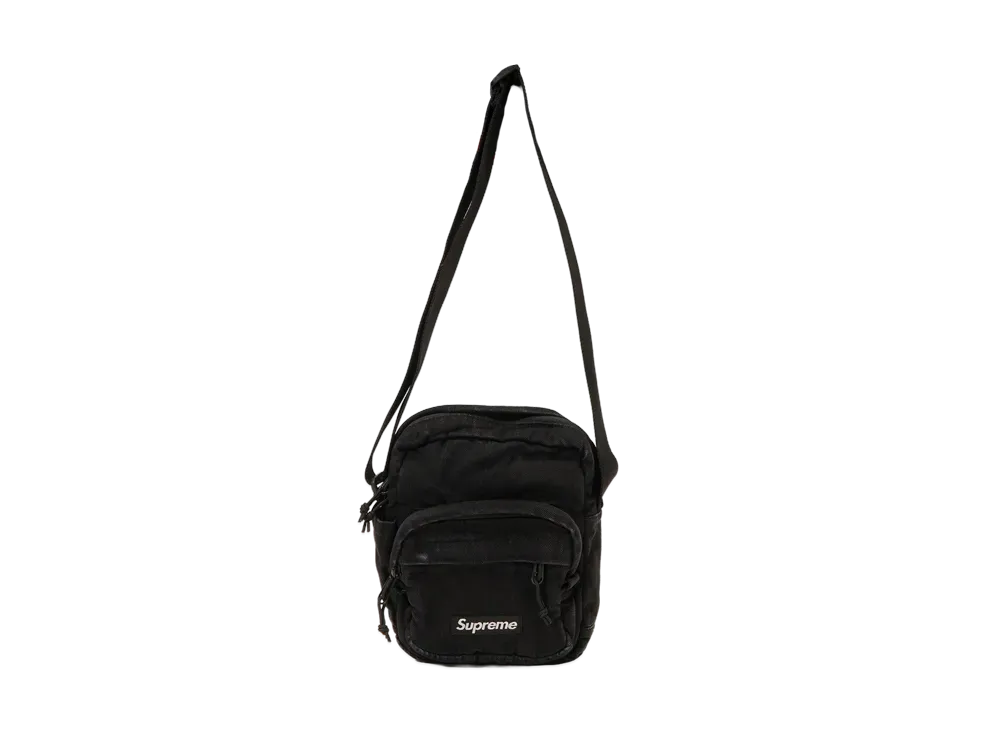 Supreme Denim Shoulder Bag "Black"