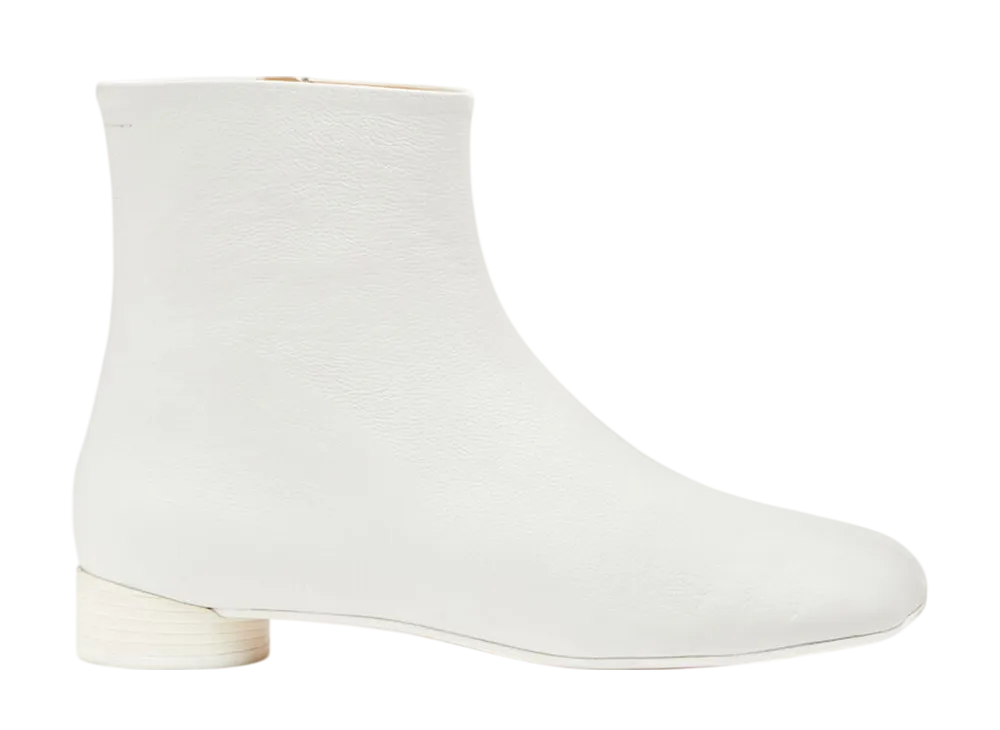 MM6 Maison Margiela Anatomic Ankle Boots "White"