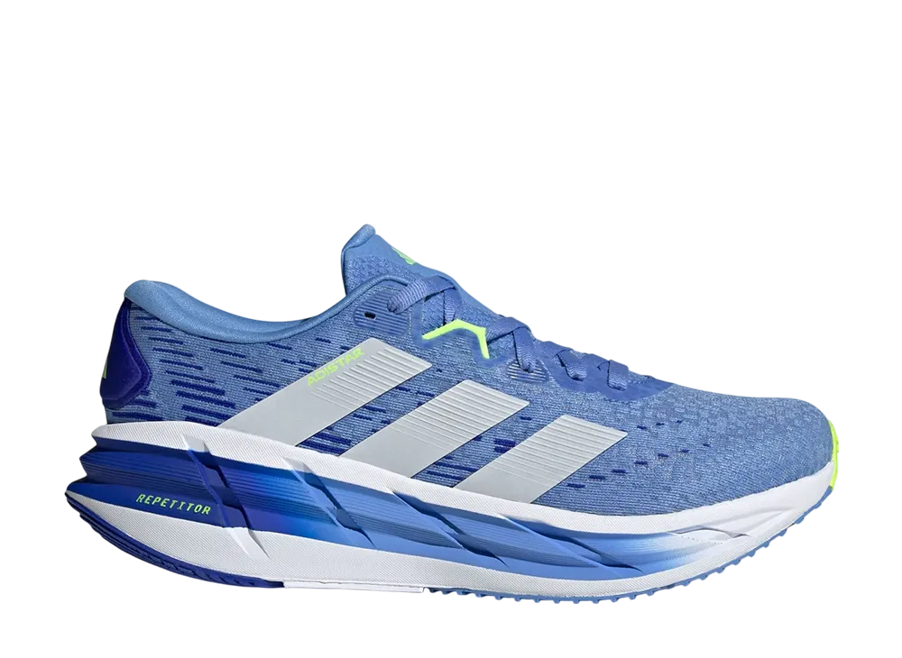 アディダス アディスター4 ランニング "ブルーフュージョン/ダッシュグレー/ルシッドレモン"