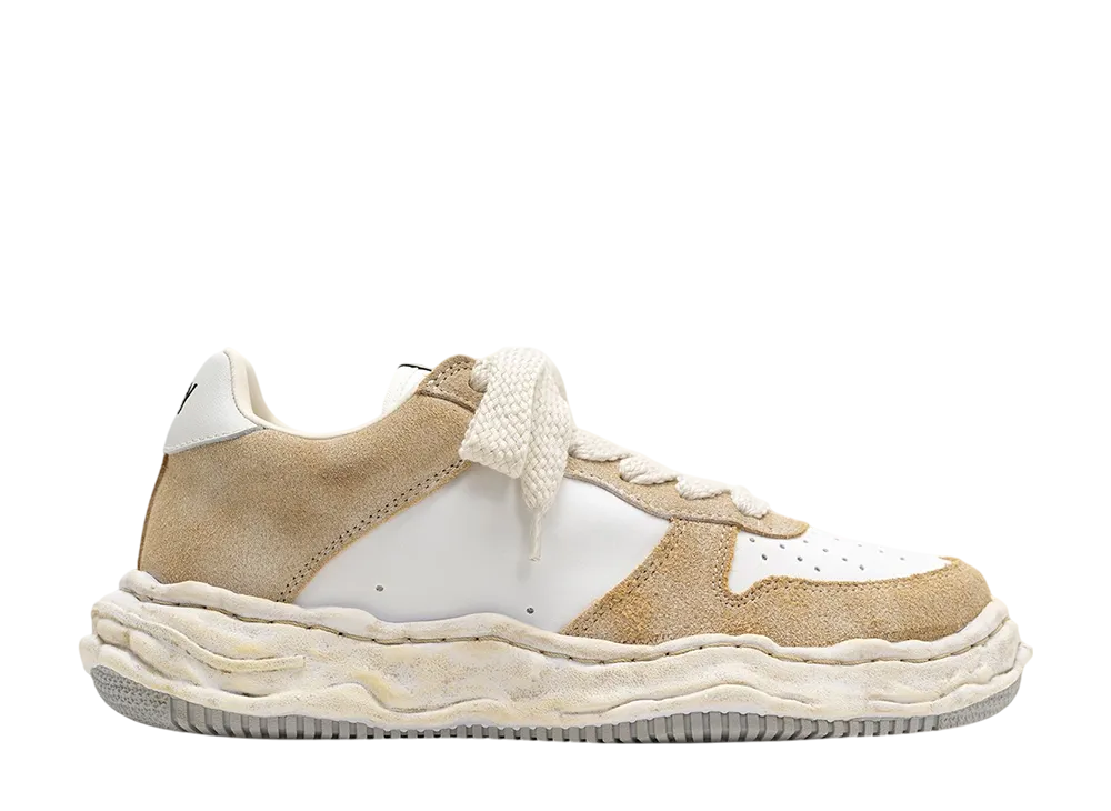Maison MIHARA YASUHIRO WAYNE OG Sole Mix Material Low-top Sneaker "White"