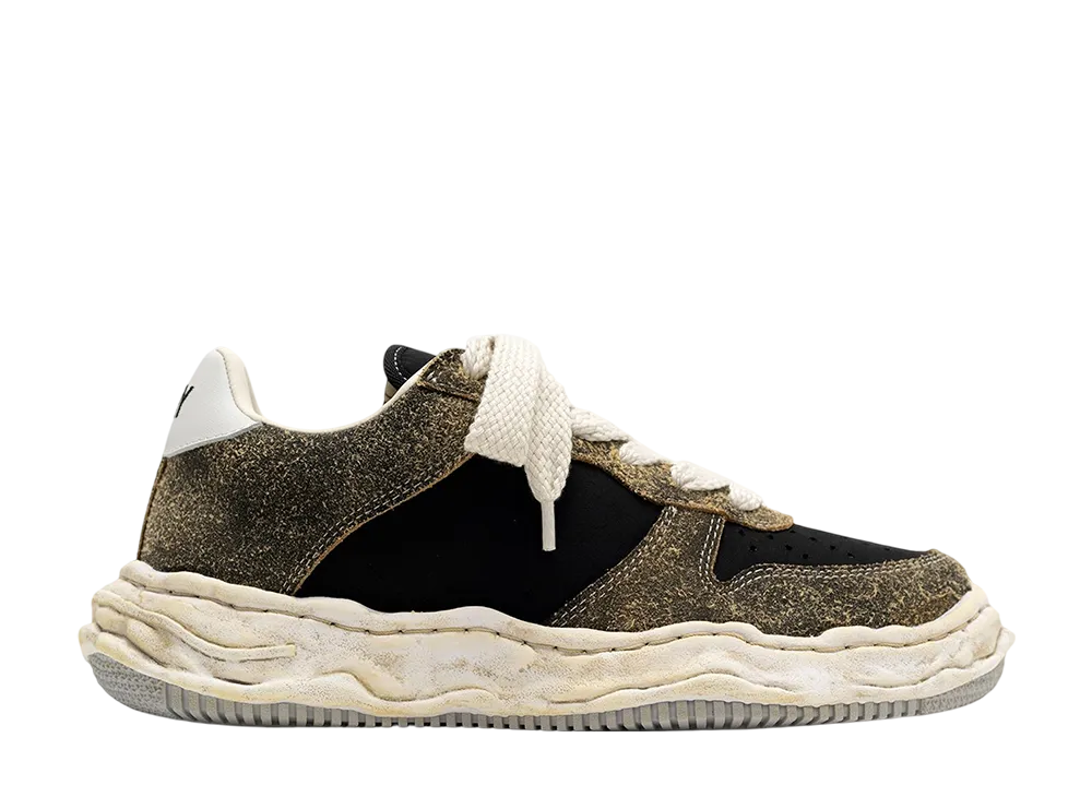 Maison MIHARA YASUHIRO WAYNE OG Sole Mix Material Low-top Sneaker "Black"
