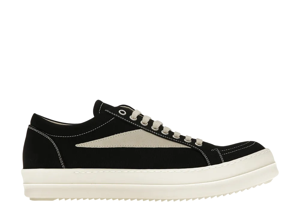 Rick Owens DRKSHDW Vintage Sneaks "Black/Milk/Milk"