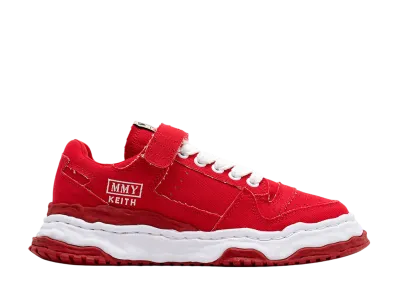 Maison MIHARA YASUHIRO KEITH OG Sole Canvas Low-top Sneaker "Red"